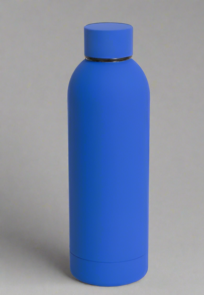 SMALL NECK ROUND MATTE BOTTLES - DARK BLUE 500ML