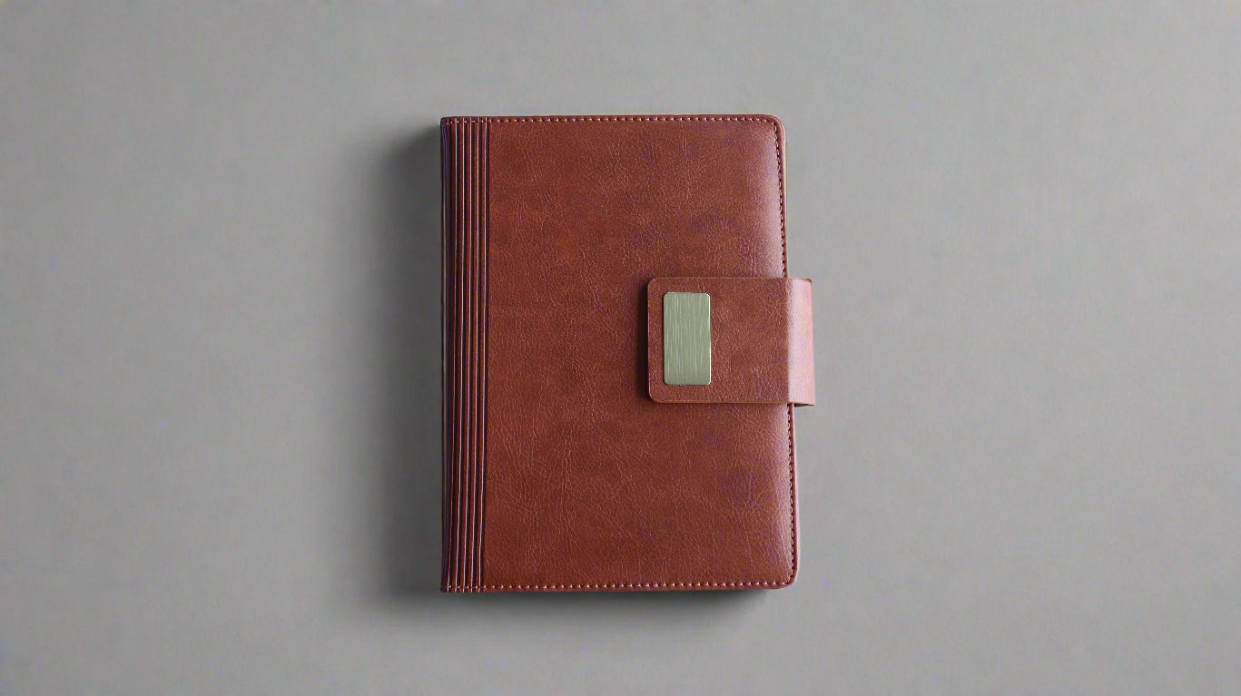 DENVER TAN A5 HARDCOVER NOTEBOOK/DIARY