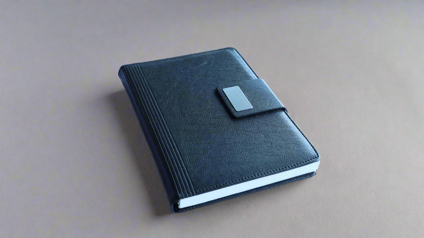 DENVER BLACK A5 HARDCOVER NOTEBOOK/DIARY