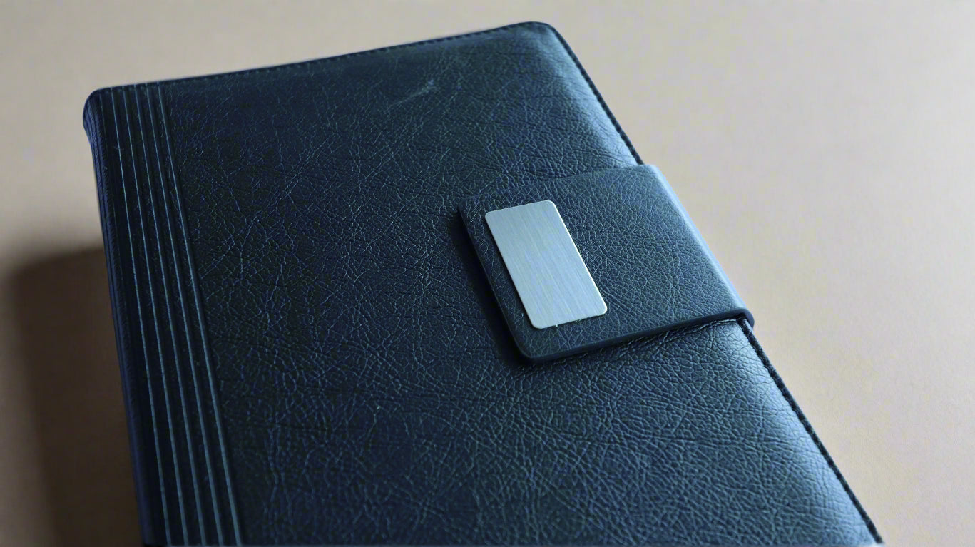 DENVER BLACK A5 HARDCOVER NOTEBOOK/DIARY