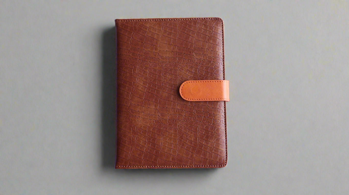 CARTA BROWN A5 HARDCOVER NOTEBOOK/DIARY