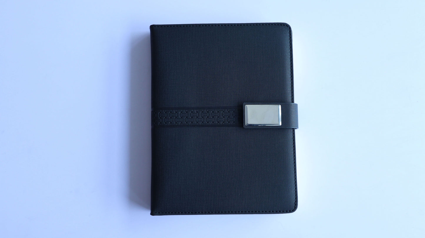 BLAZE BLACK B5 HARDCOVER NOTEBOOK/DIARY