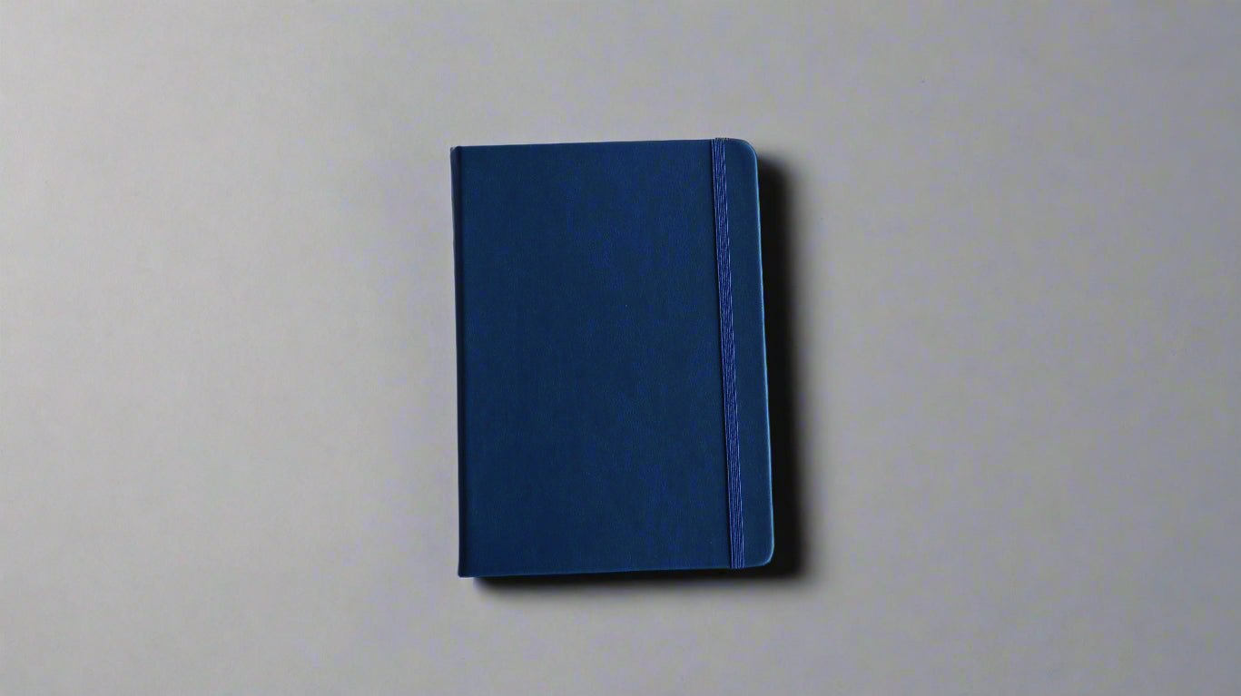COSMO NAVY BLUE A5 HARD COVER NOTEBOOK/DAIRY