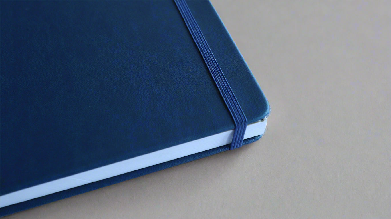 COSMO NAVY BLUE A5 HARD COVER NOTEBOOK/DAIRY