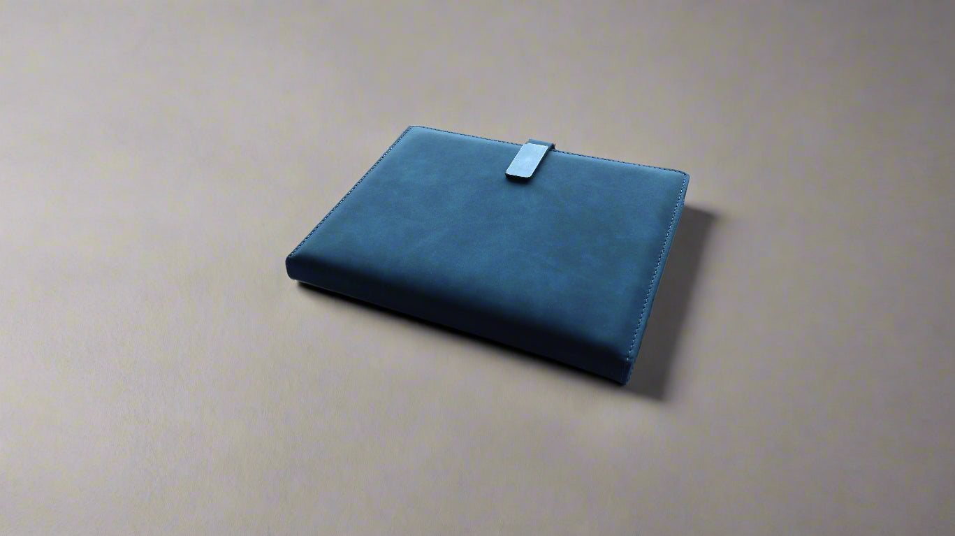 PLUSH BLUE B5 HARDCOVER NOTEBOOK/DIARY