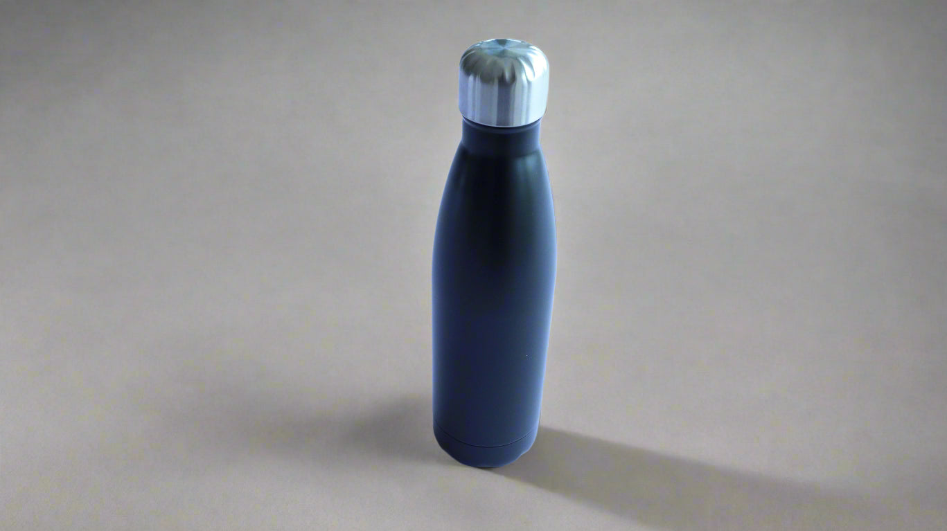 COLA SHAPE BLACK SPORTS BOTTLE 500ML