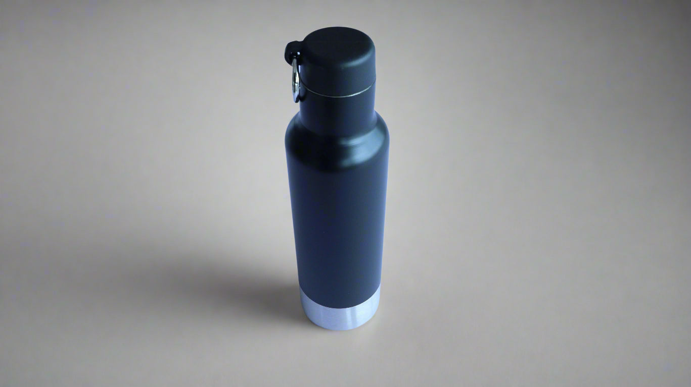 SPL 23-01 SPORTS BLACK WATER BOTTLE/FLASK 500ML (AMERICAN STYLE)