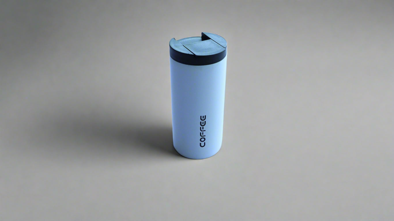 LONG BODY COFFEE TUMBLERS - WHITE 350ML