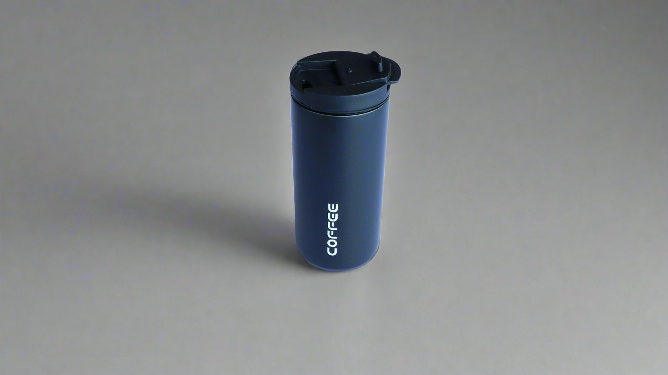 LONG BODY COFFEE TUMBLERS - BLACK 350ML