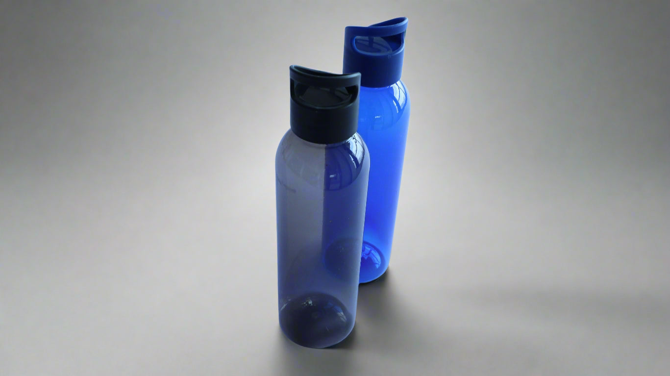 BPA FREE BLUE PLASTIC SPORTS BOTTLE 650ML