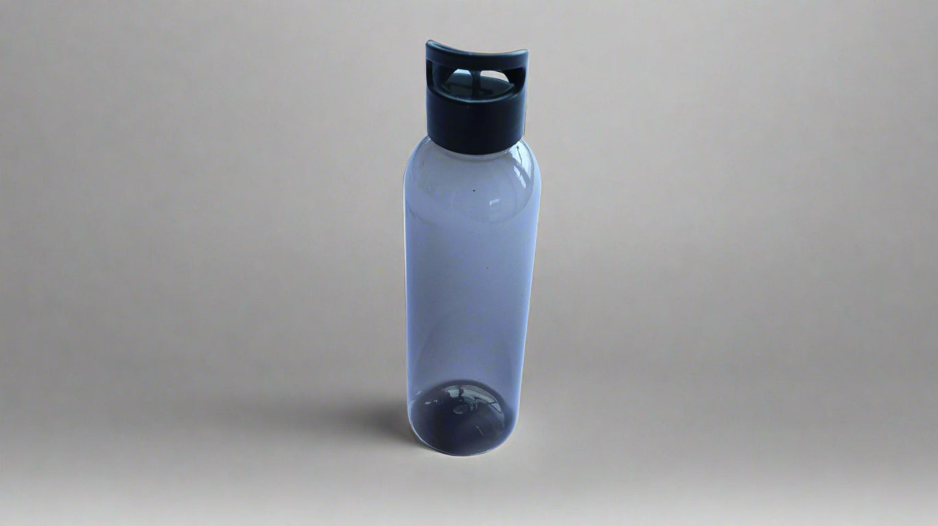BPA FREE BLACK PLASTIC SPORTS BOTTLE 650ML