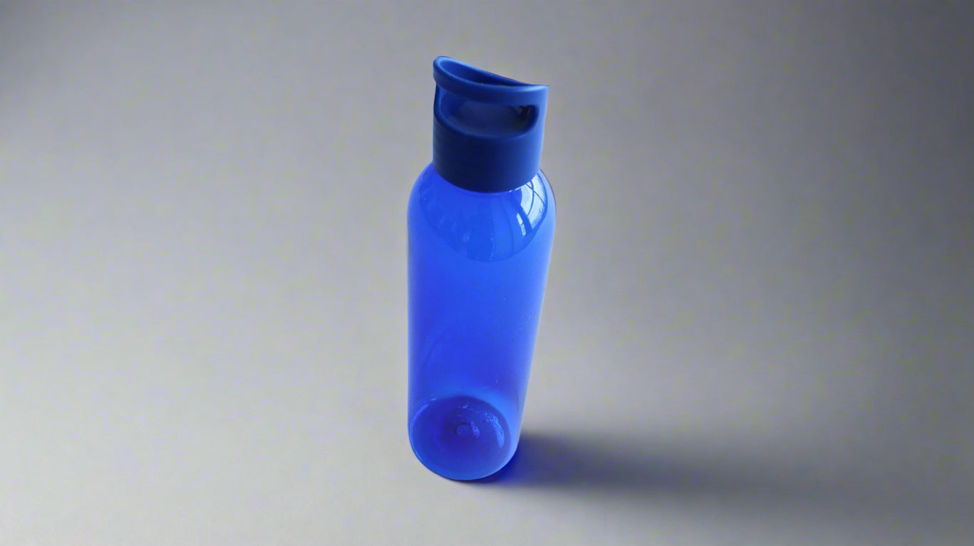 BPA FREE BLUE PLASTIC SPORTS BOTTLE 650ML