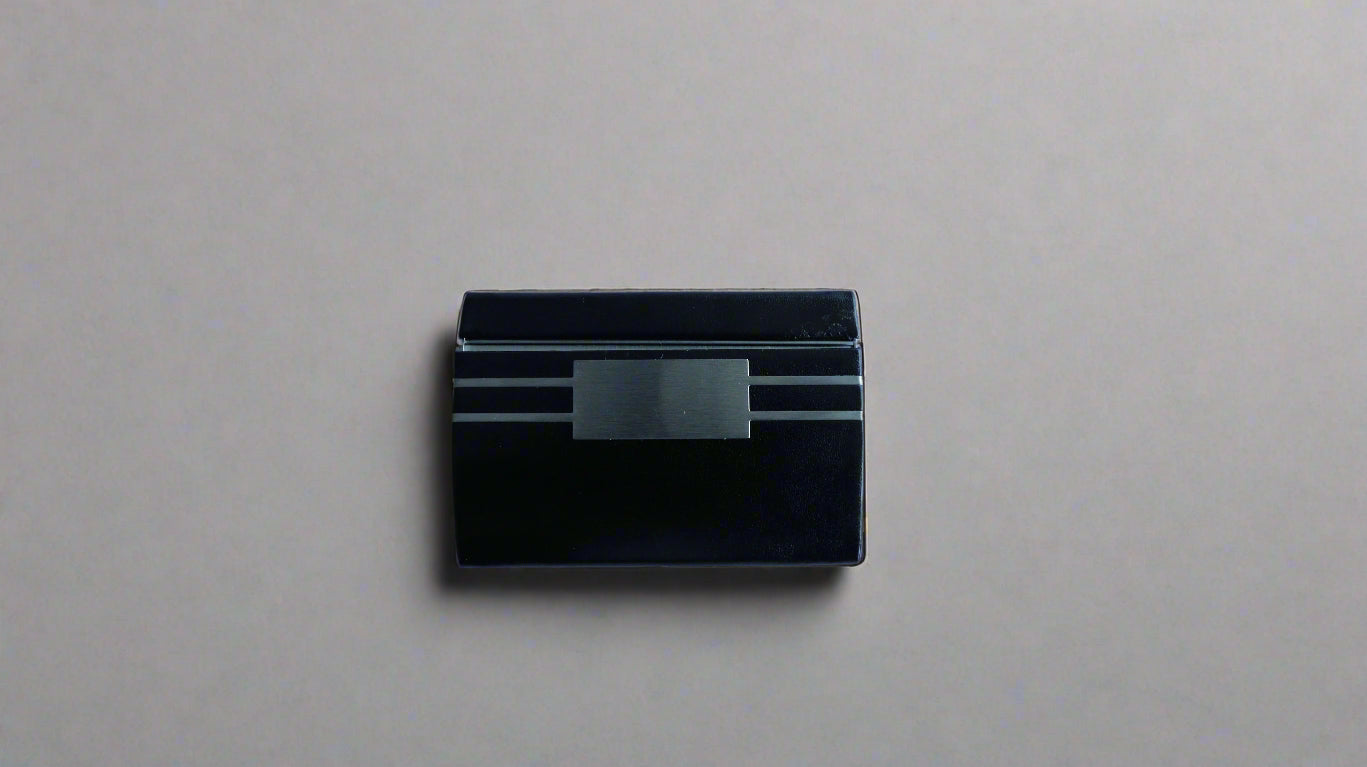 PU LEATHER, METALLIC BUSINESS CARD HOLDER
