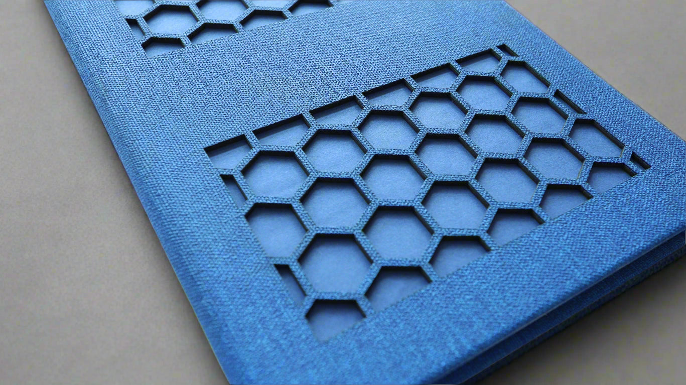 HONEYCOMB BLUE A5 NOTEBOOK