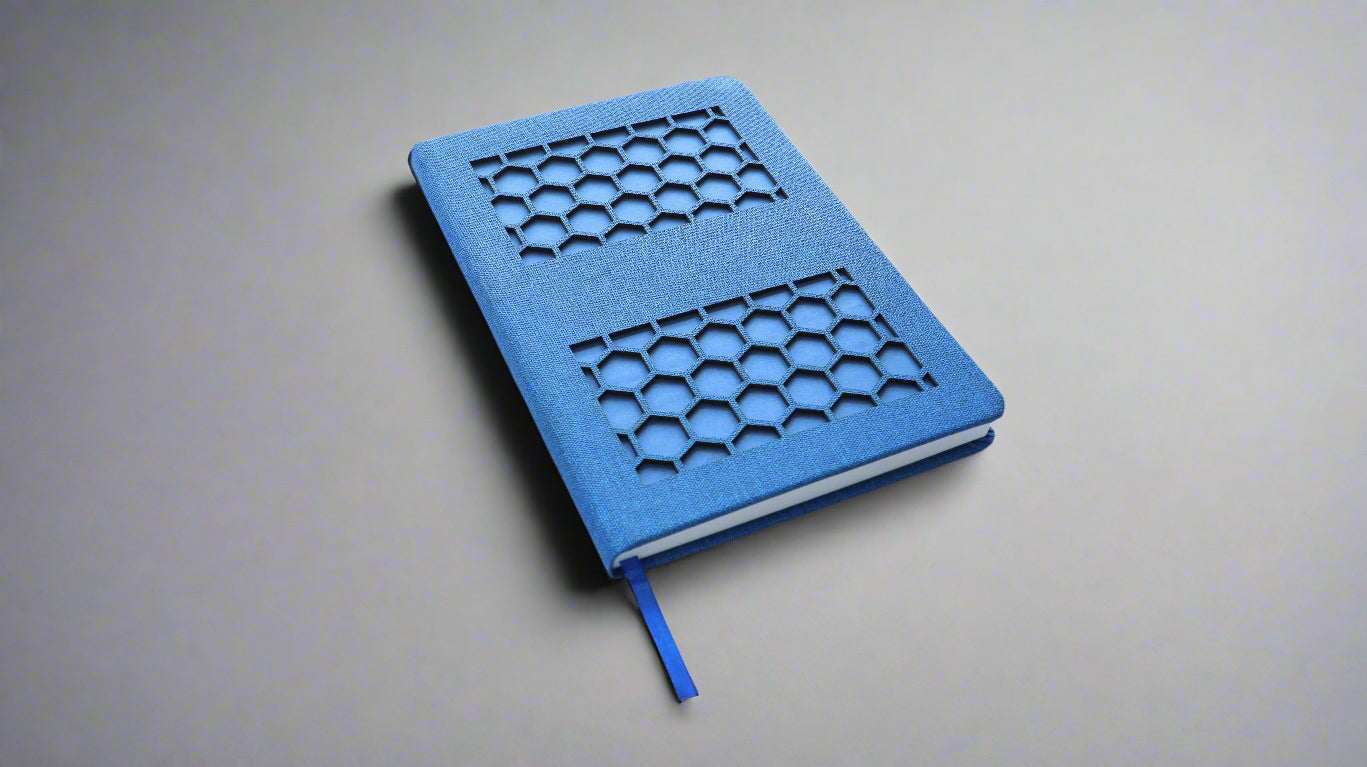 HONEYCOMB BLUE A5 NOTEBOOK