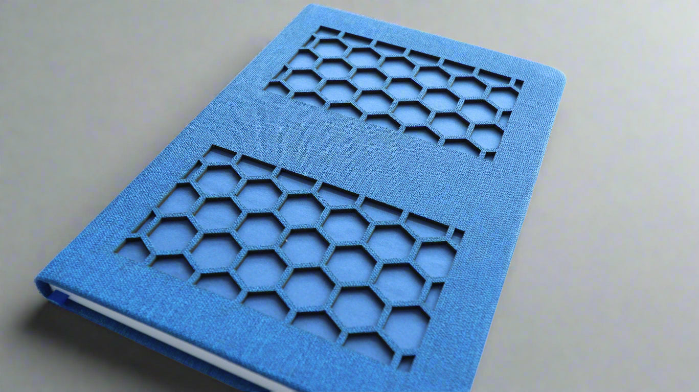 HONEYCOMB BLUE A5 NOTEBOOK