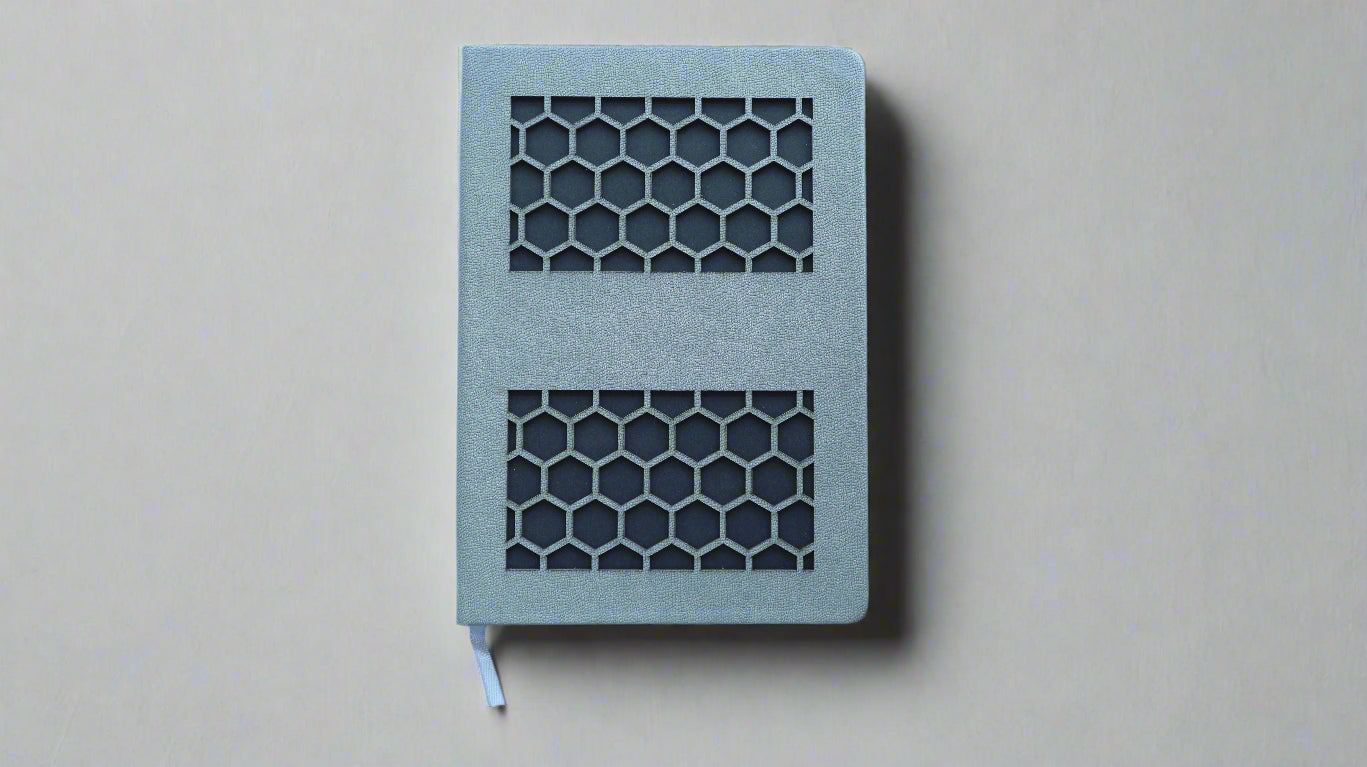 HONEYCOMB GREY A5 NOTEBOOK