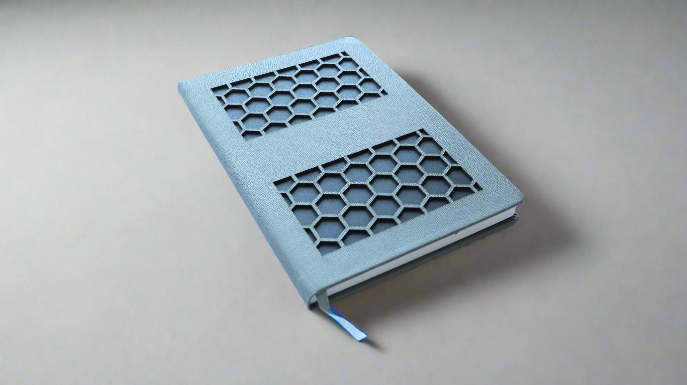 HONEYCOMB GREY A5 NOTEBOOK