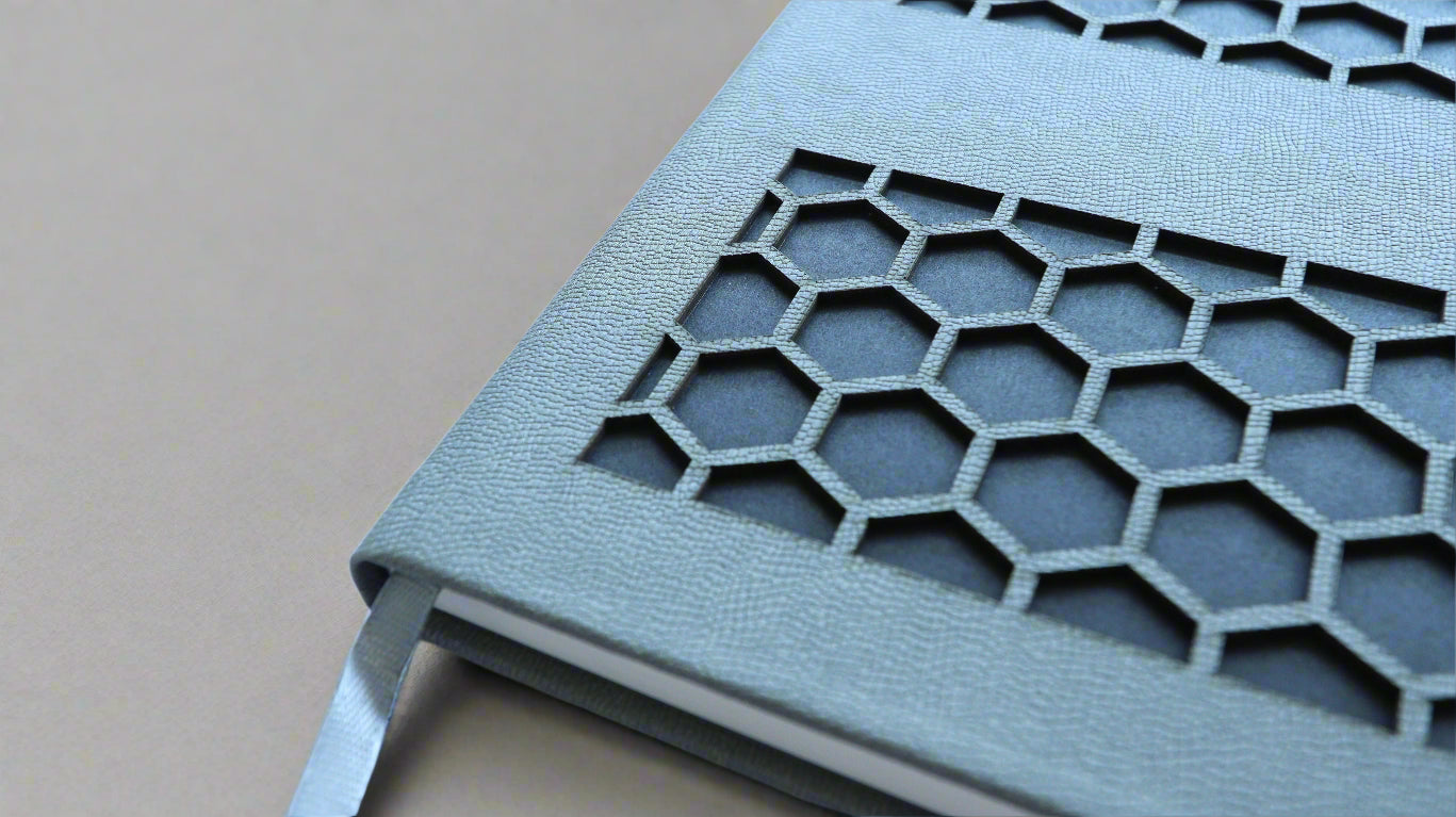 HONEYCOMB GREY A5 NOTEBOOK