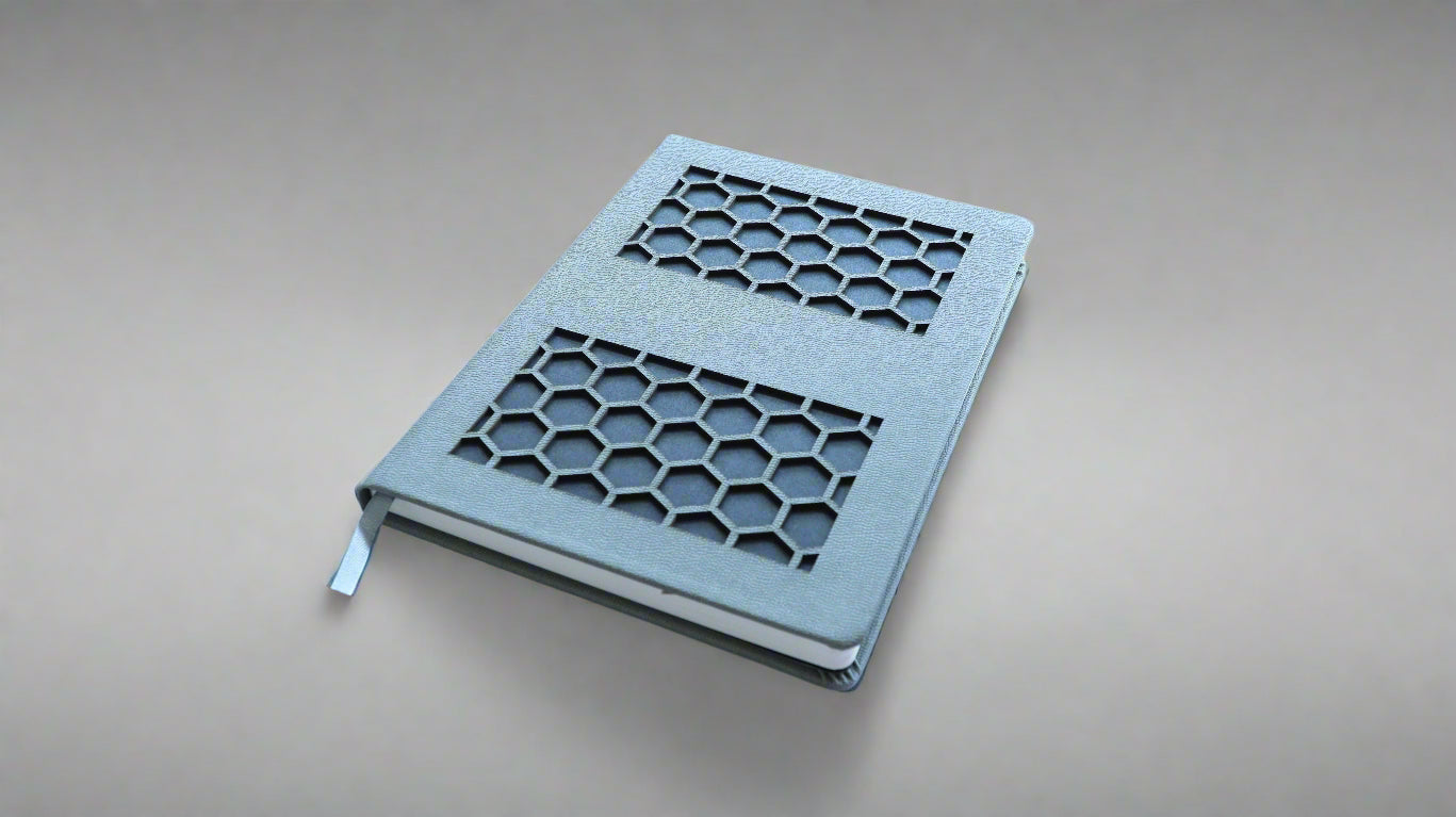 HONEYCOMB GREY A5 NOTEBOOK