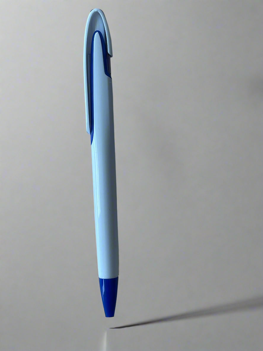 PLASTIC PRESS PENS WHITE (SPP010)
