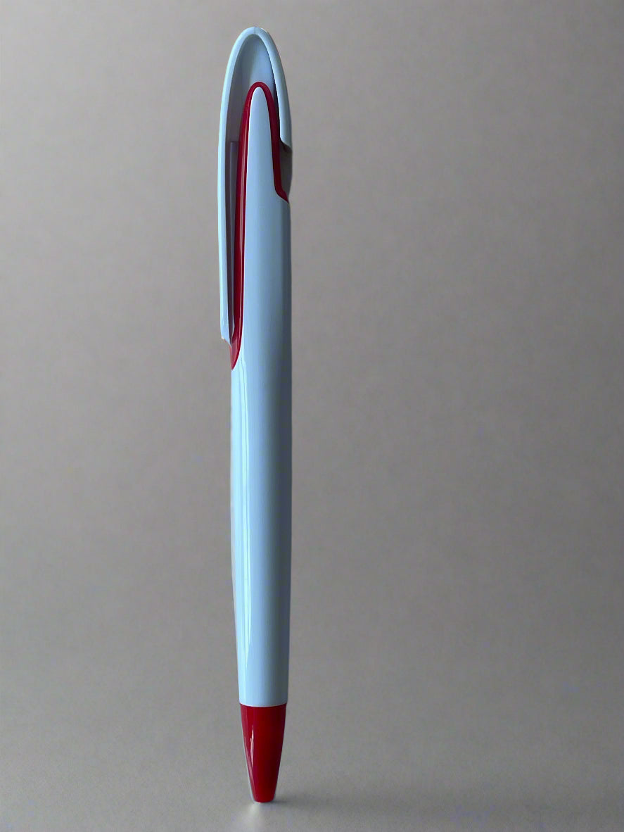 PLASTIC PRESS PENS WHITE (SPP010)