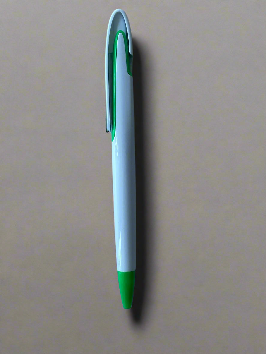 PLASTIC PRESS PENS WHITE (SPP010)