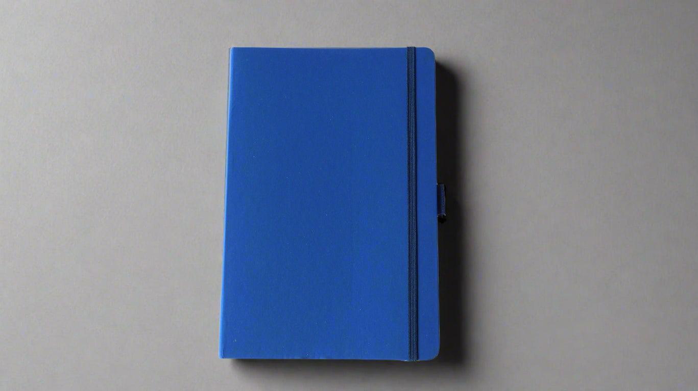 A5 VIO NOTEBOOK BLUE PU COVER NOTEBOOK/DIARY