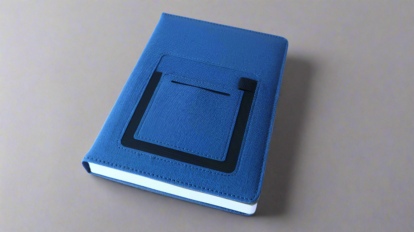 A5/B5 MOBILIO POCKET PU NOTEBOOK/DIARY BLUE