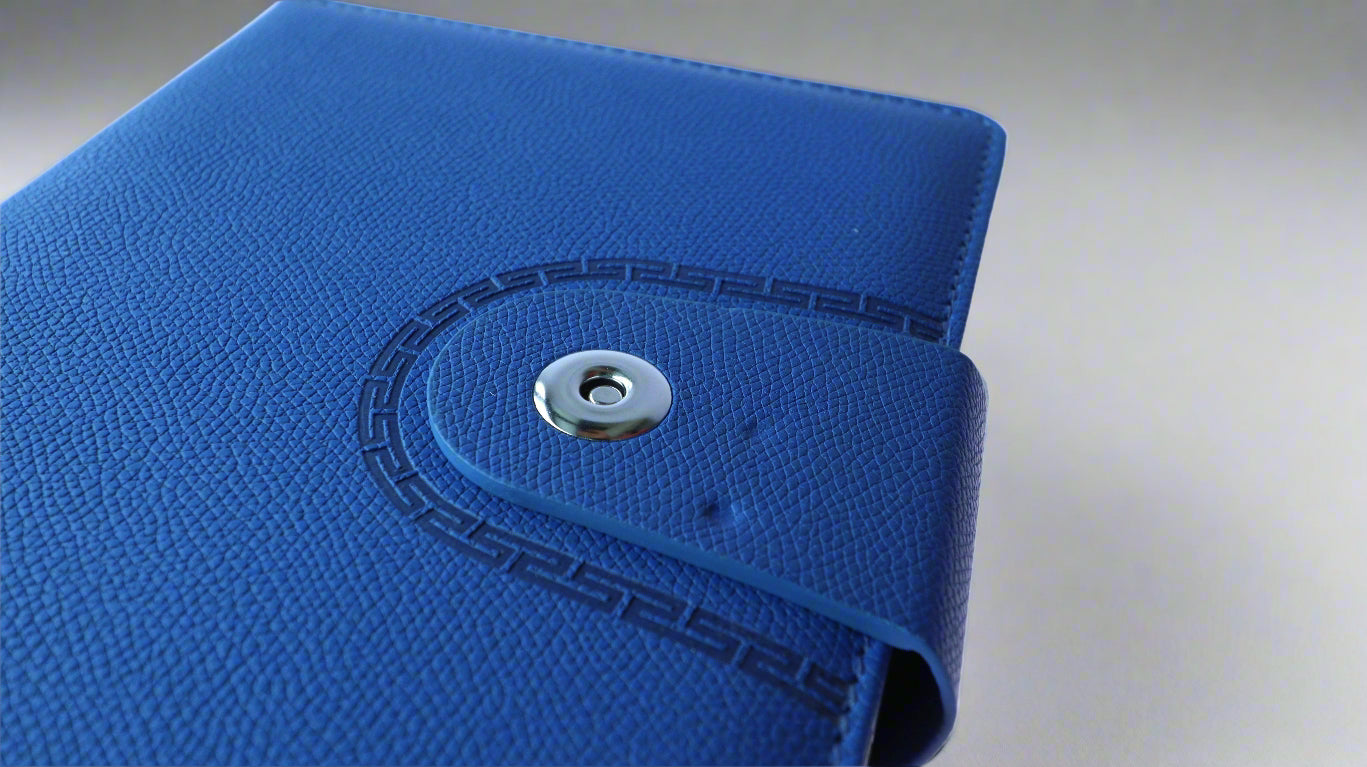 A5/B5 CAMBRIDGE ROYAL BLUE PU COVER NOTEBOOK/DIARY