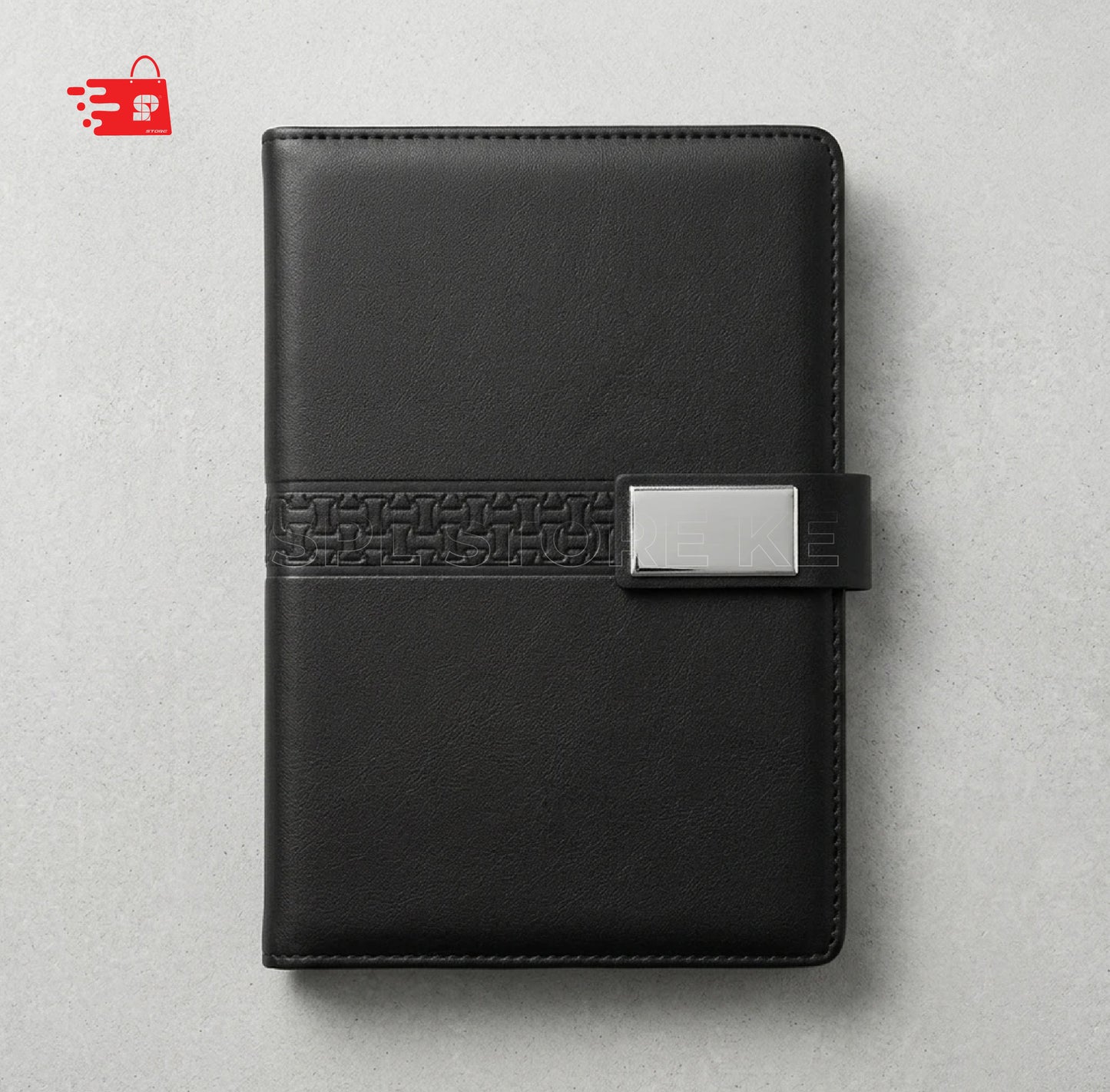 A5 BLAZE BLACK PU COVER NOTEBOOK/DIARY
