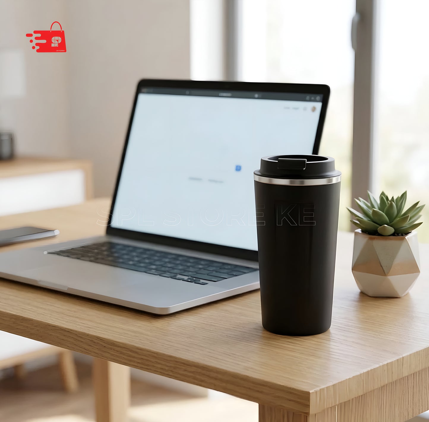 Double-Walled Vacuum Insulated Coffee Travel Mug