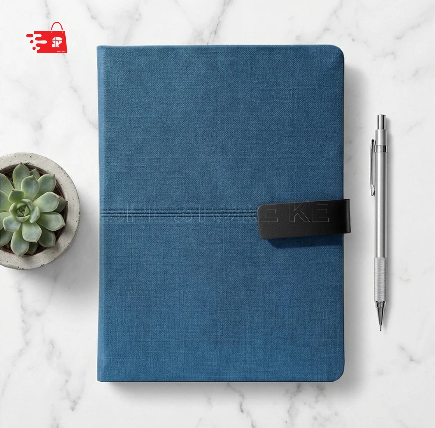 PIRMA BLUE HARDCOVER NOTEBOOK/DIARY A5