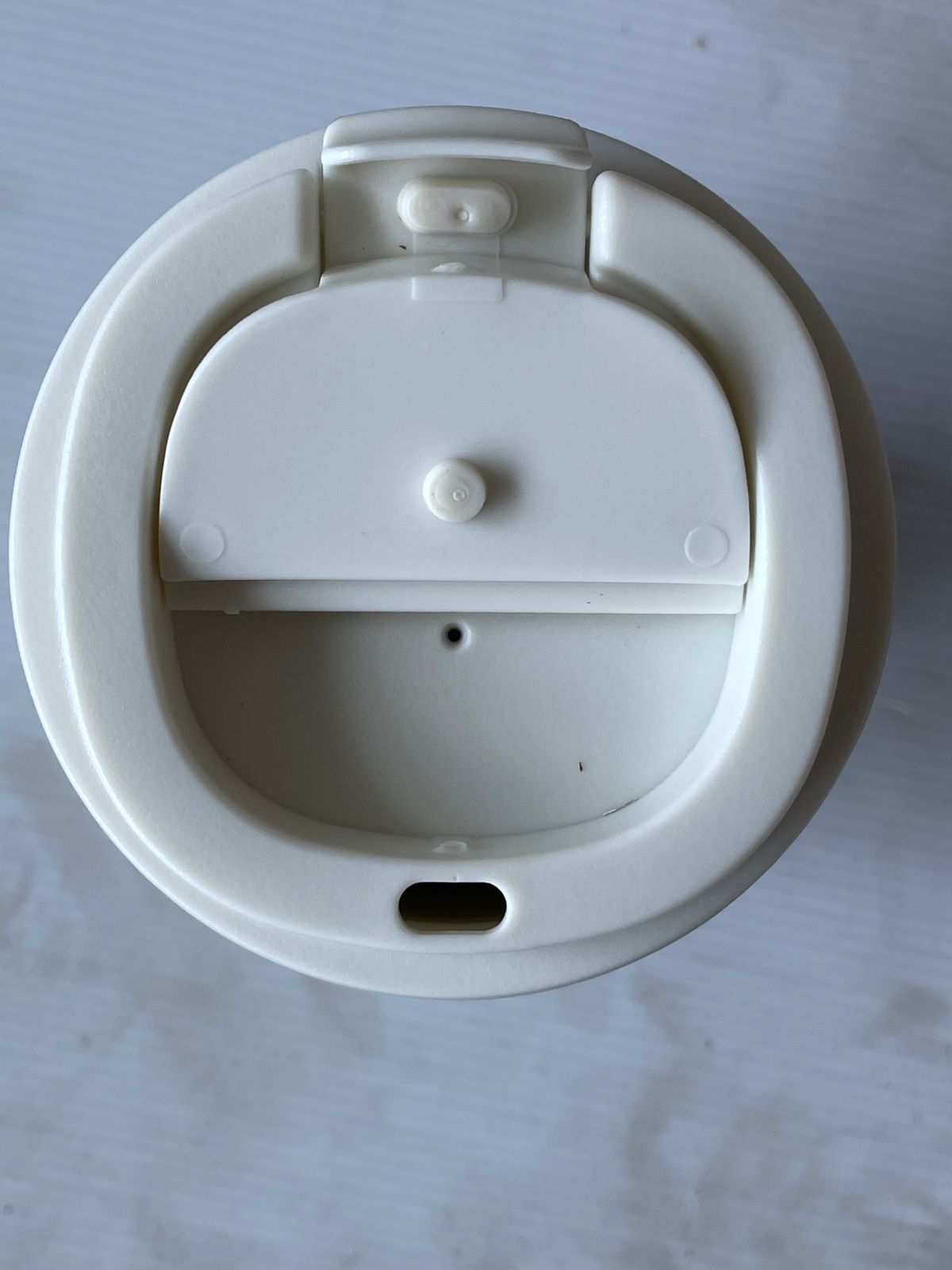 WHITE COFFEE FLASK/MUG WITH LOCK