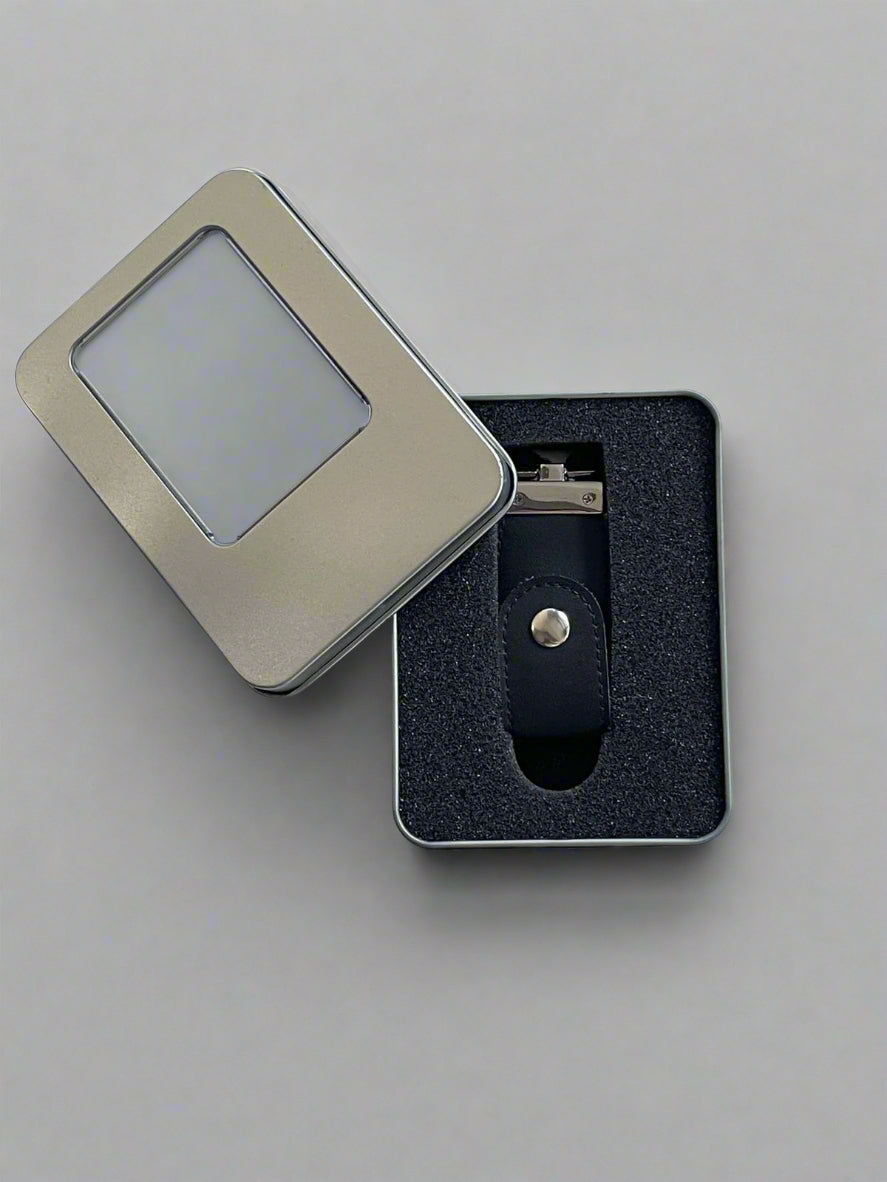 BLACK LEATHER FLASH DISK 16 GB