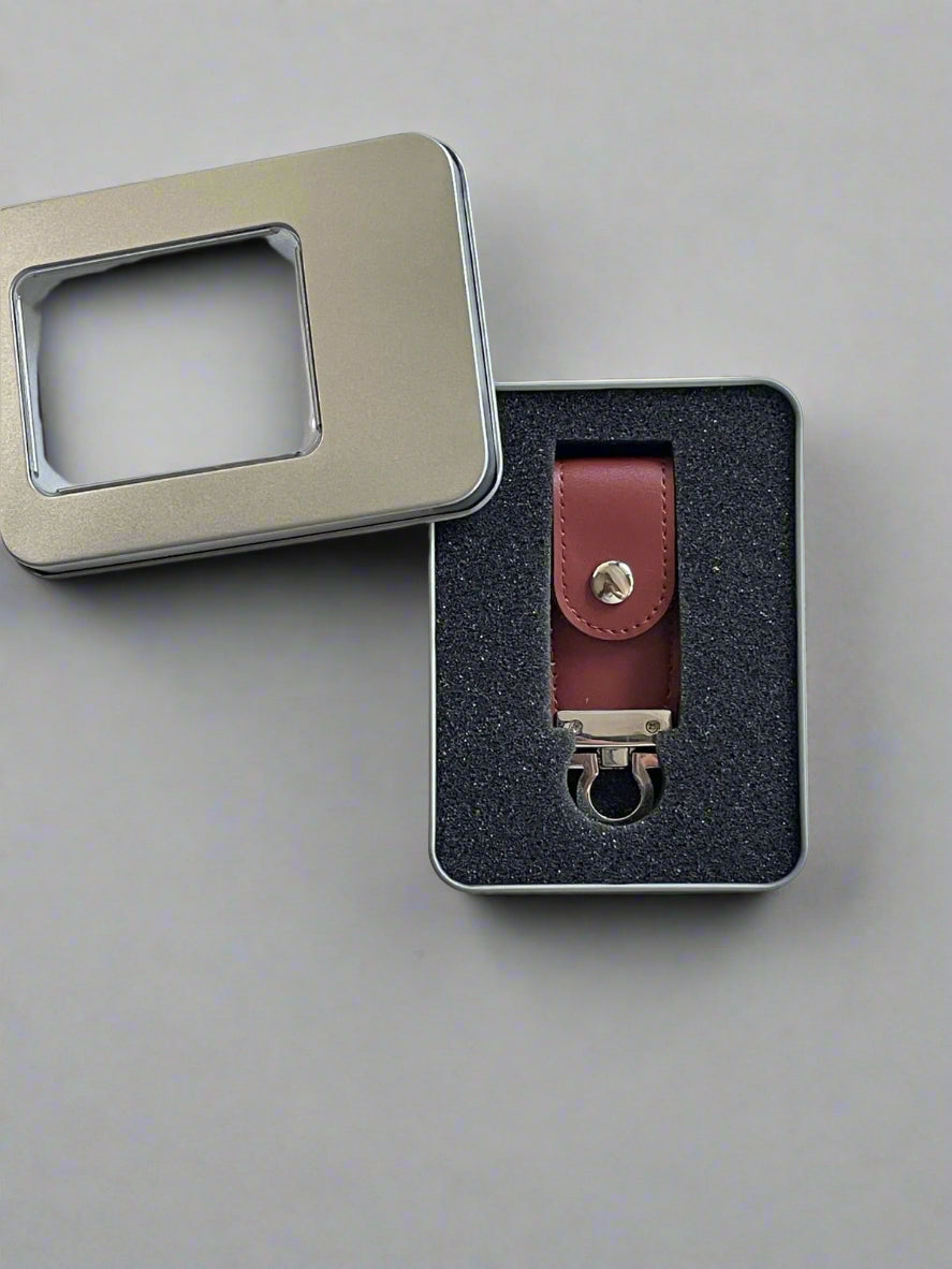 BROWN LEATHER FLASH DISK 16GB