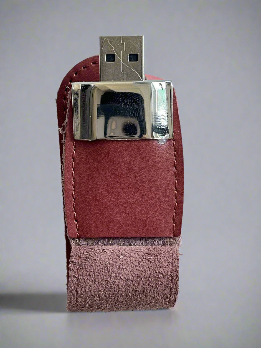 BROWN LEATHER FLASH DISK 16GB