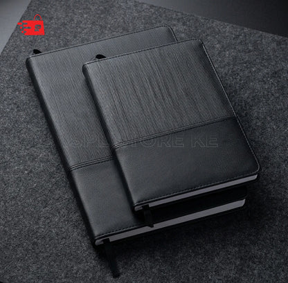 A5/B5 GRAPHIX BLACK PU COVER NOTEBOOK/DIARY