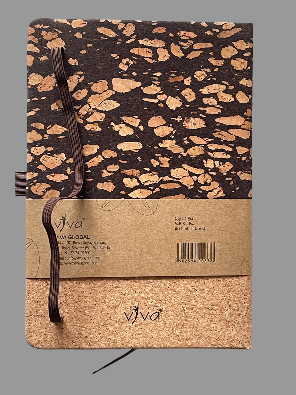 COFFEE AND CORK NOTEBOOK WITH PEN HOLDER