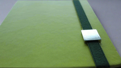 COSMO BROOCH LIME GREEN A5 HARDCOVER NOTEBOOK/DIARY