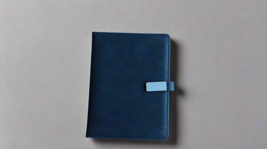 PLUSH BLUE B5 HARDCOVER NOTEBOOK/DIARY