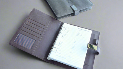 WIRELESS CHARGING & POWERBANK NOTEBOOK BROWN