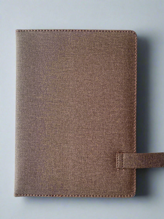 INFINITY BROWN A5 HARDCOVER NOTEBOOK/DIARY