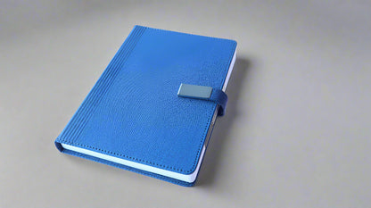 A5 EON BLUE PU COVER NOTEBOOK/DIARY