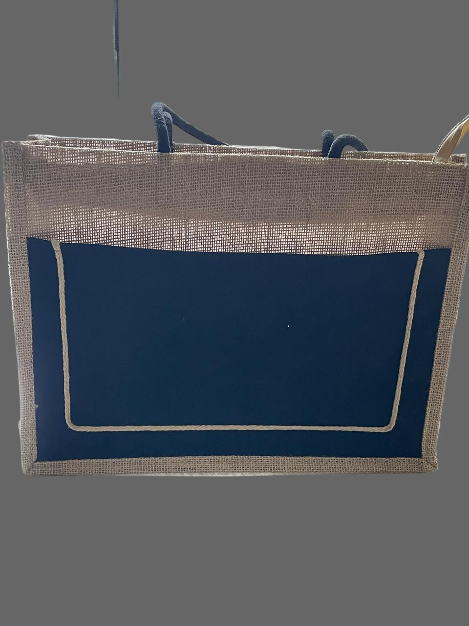 JUTE BAGS BLACK WITH ZIP