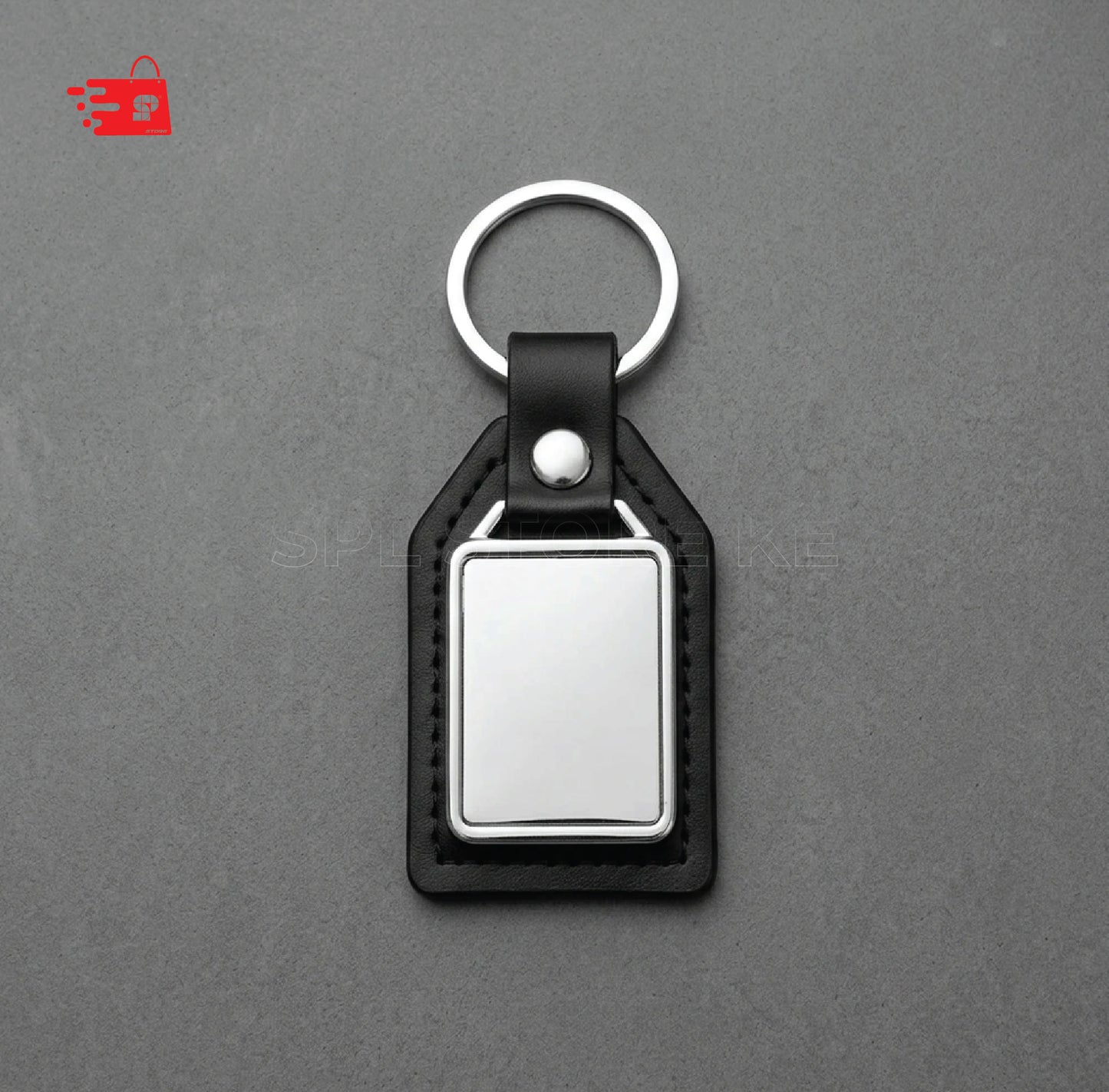 BLACK KEYHOLDER WITH SILVER SHOWPIECE