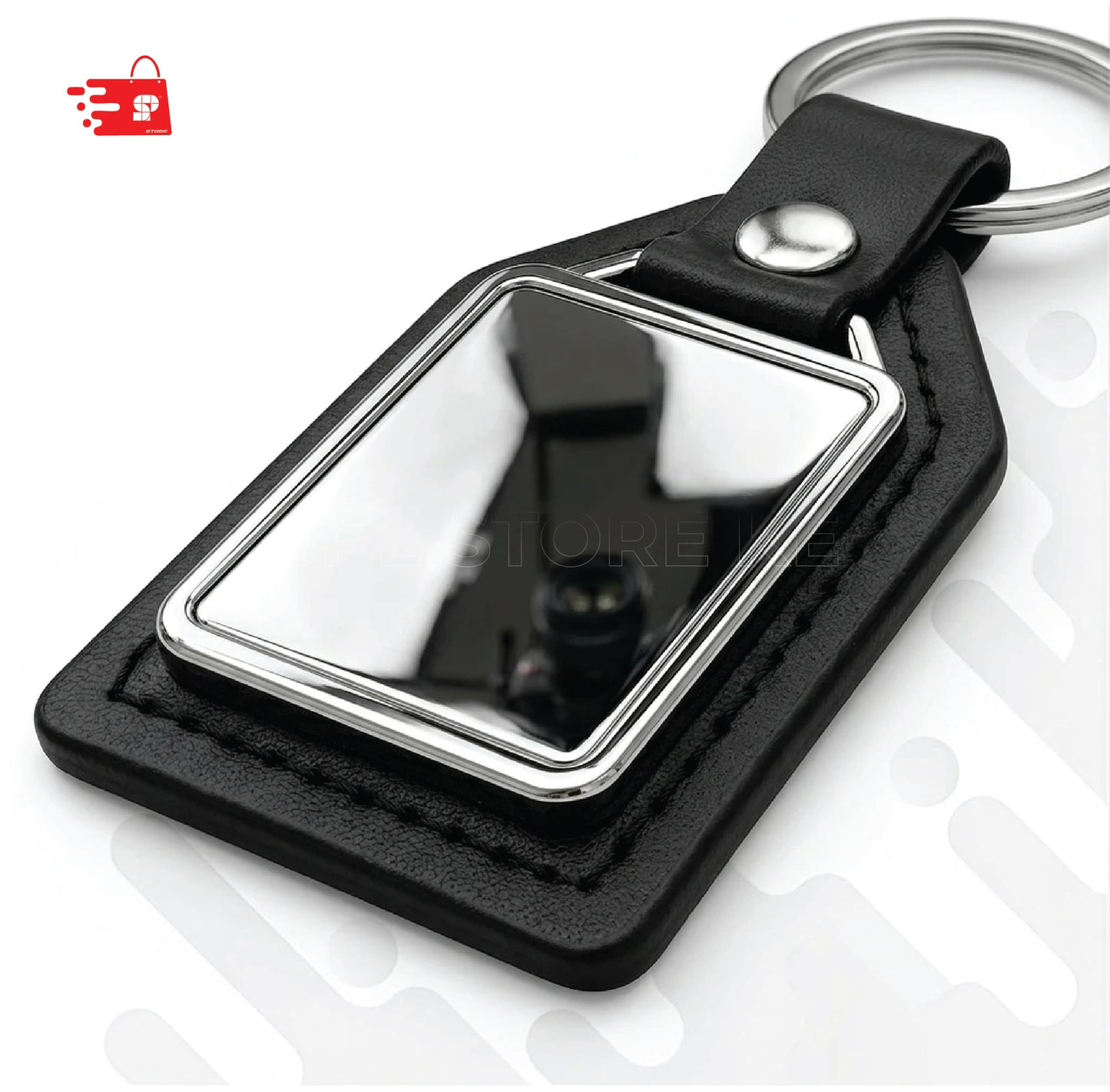 BLACK KEYHOLDER WITH SILVER SHOWPIECE