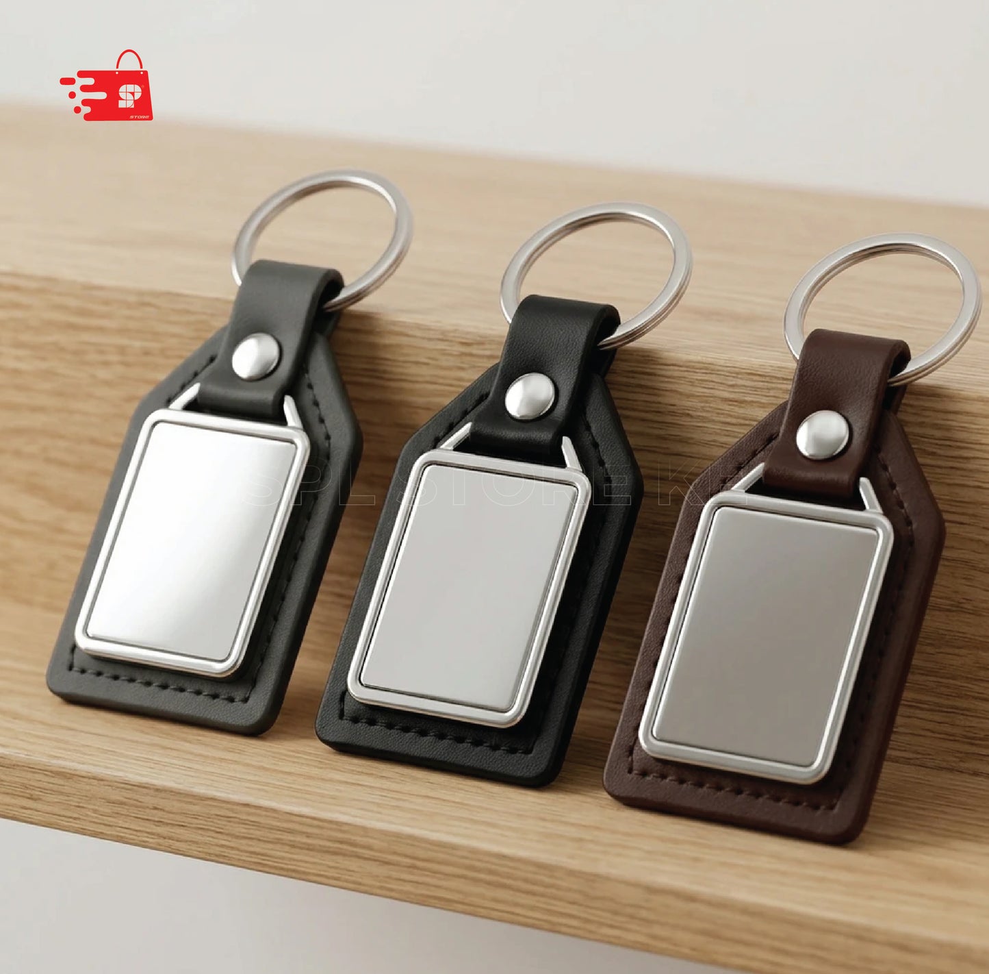 BLACK KEYHOLDER WITH SILVER SHOWPIECE