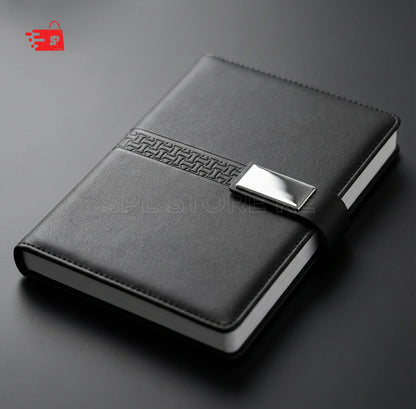 A5 BLAZE BLACK PU COVER NOTEBOOK/DIARY