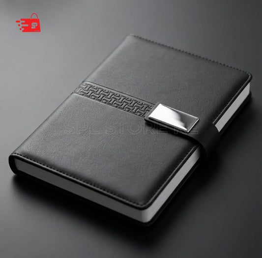 A5 BLAZE BLACK PU COVER NOTEBOOK/DIARY